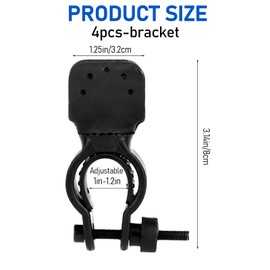 4 PCS Cane Holder for Walker, Cane Holder, Wheelchair Walker Accessories, Accessories for Seniors, Wheelchair Accessories, Universal Crutches Stick Bracket, Fixed Cane