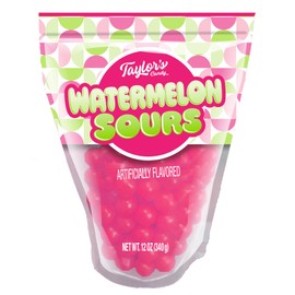 Watermelon Sours Chewy Candy, 4/11 oz Re-Sealable bags