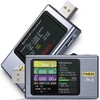 【Modelo mejorado] Probador USB con Bluetooth, multímetro de alimentación USB