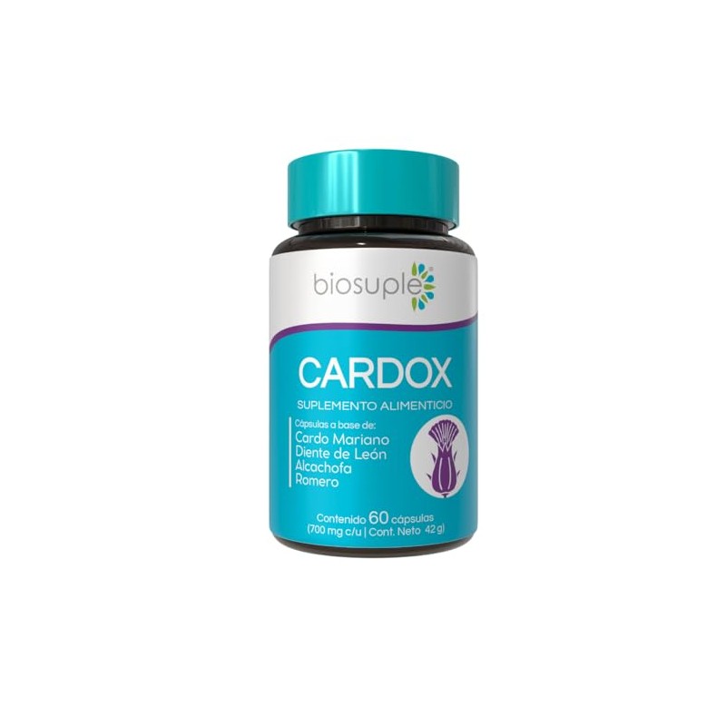 Biosuple Cardo Mariano Alcachofa Complejo Herbal Extractos Naturales Suplemento Alimenticio