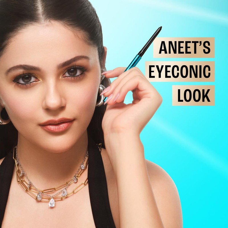 Lakme Eyeconic Kajal, Deep Black, 0.35g