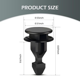 Anyhut 20 PCS Engine Cover Retainer Clips for Honda Acura, Replaces 91547-TZ5-A02, Compatible with Honda Odyssey Pilot Ridgeline Acura MDX RDX TLX