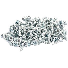 POWERTEC QWS1003#6X 1/2" Wood Screw Set, Phillips Flat Head Deep Thread Screws - 100 Pack