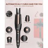NOVUS Anti-Scald Automatic Rotating Ceramic Curling Iron, Auto Curling Wand