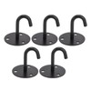 5Pcs Heavy Duty Fixed Pad Eye Plate Thickened Black 304