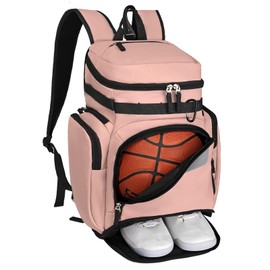 Goloni Basketball Backpack,Sports Backpack with Ball Compartment & Shoe Compartment,Basketball Bag for Men Women
