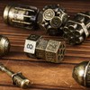 UDIXI Metal Dice Set D&D, 7-Die Bomb-Shaped Metal DND Dice