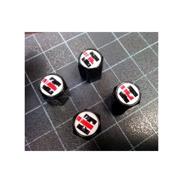 International Harvester Farmall Valve Stem caps (Black - IH)