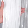 White Tinsel Curtain Party Backdrop,2pcs 3.2ft x 6.5ft Foil Curtain