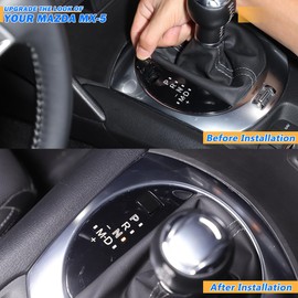 JONKOKO ABS Car Gear Shift Lock Cover Compatible with Mazda MX-5 ND 2016-2025 Car Center Console Shifter Lock Release Button Cap Replacement Part Accessories