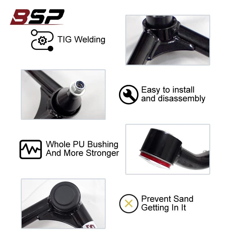 Front Upper Control Arms, 2-4" Lift Tubular Ball Joint Kit