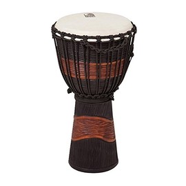 Toca 10" Street Series Carved Djembe, Brown/Black