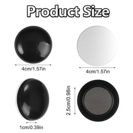 Pack of 10 Shower Curtain Weights Shower Curtain with Magnet Magnetic Curtain Round Magnetic Shower Curtain Weights Attachment Black