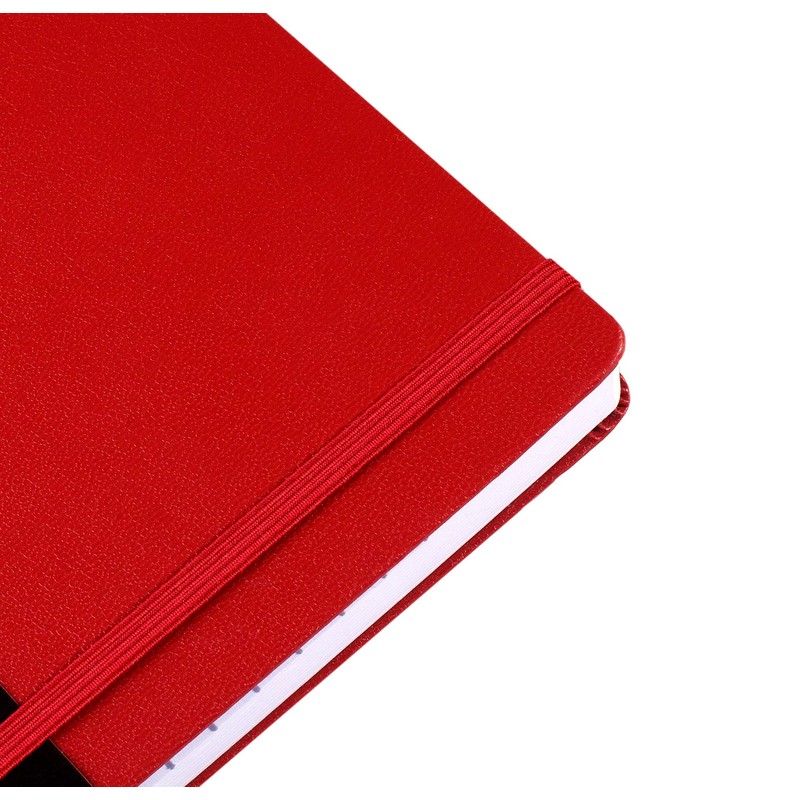 MS MY STATIONERY A5 Index Notebook Hardback Leatherette Cover 8mm