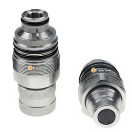 FridayParts Hydraulic Quick Connect Coupler Set V0511-77140 V0511-77150 Compatible for Kubota SVL75 SVL75C SVL90 SVL90-2 SVL90-2C SVL90C