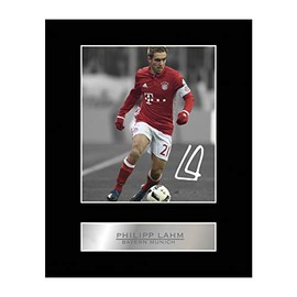 Philipp Lahm FC Bayern Munich Signed Mounted Photo Display