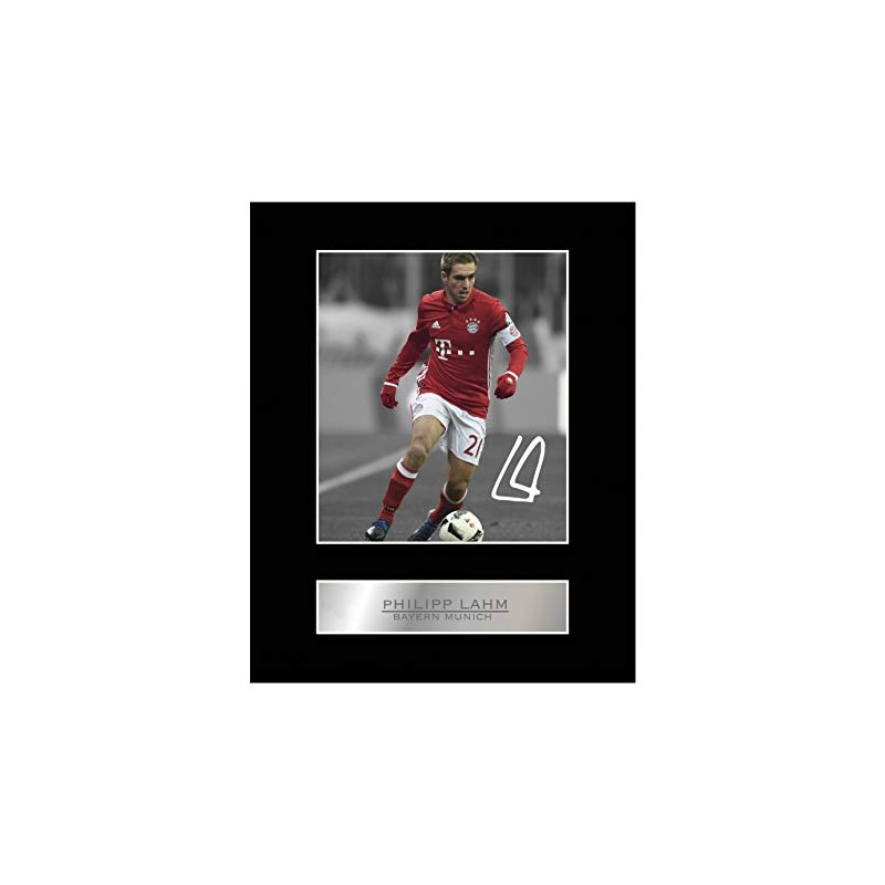 Philipp Lahm FC Bayern Munich Signed Mounted Photo Display