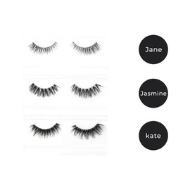 Superhairpieces 3D Faux Mink Eyelashes Classic Reusable Fluffy False Lashes Volume Natural Cross Soft Handmade Cruelty-Free Wispy Cat Eyes Look Makeup Eyelashes(3 Pairs)