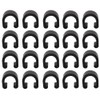 HDONONGYIRO 20 Pack C-Clips Clamps U-Clips Black Bicycle Accessory -