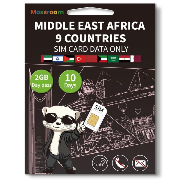 3-in-1 SIM Card for 9 Countries in The Middle East