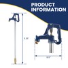 Solimeta 3.25FT Frost Proof Yard Hydrant, Freeze-Proof Outdoor Faucet, 12"