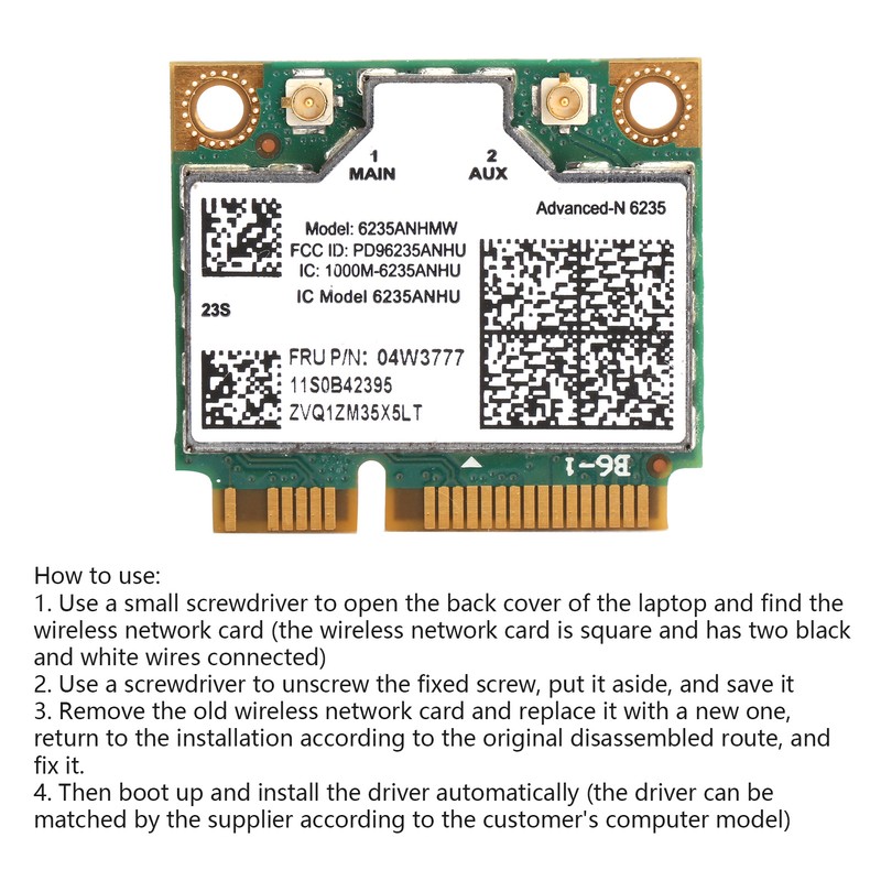 Wireless Network Card DualBand Wifi Adapter 6235 anhmw/for Intel Centrino