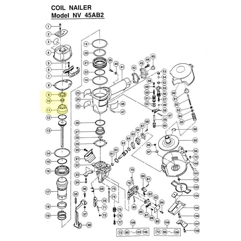 CoFast Head Cap Set 876-711, Gasket G and Exhaust Valve