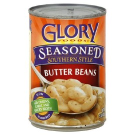 Glory Foods Seasoned Butter Beans, 15-Ounce (Pack of 12)