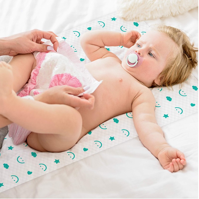 Baby Works - Disposable Change Pads, Waterproof & Leak-Proof Changing