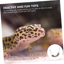 Kisangel Wide 7cm Lizard Bridge Ladder for Pet Exercise Decorative Reptile Bridge for Tank Lizards