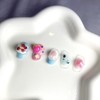 [Premium handmade embossed nail] Cat wearing glasses nail - Coffin