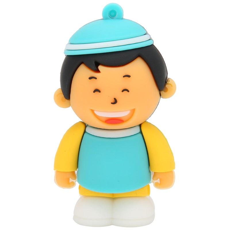 USB Flash Drive 16GB/32GB/64GB/128GB Cute Cartoon Boy Portable Storage Memory