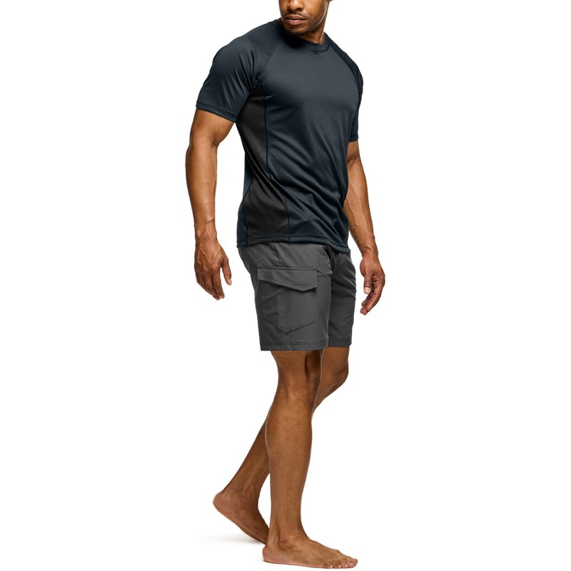 [テスラ] メンズ 水着 半袖 ラッシュガード スイムシャツ [UVカット UPF50+・吸汗速乾] スイムウェア スイミング