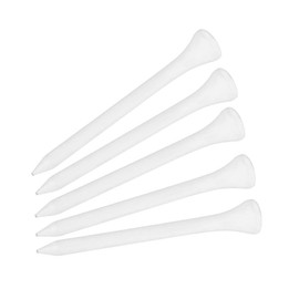 QANYEGN Golf Tee, Wooden Wood Golf Tees, 100 pcs 70mm Lightweight Training Practice Ball Holders Suitable for Beginners Golfers