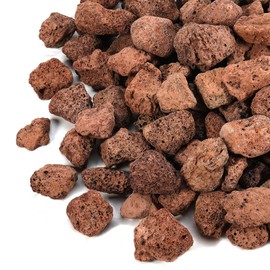 GasSaf 10 Pounds Red Lava Rocks for Fire Pit, Fireplace, Gas Fire Tables, Gas Log Set, Decorative Landscaping Rocks for Indoor and Outdoor (0.8-1.2 Inch)