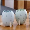 Operitacx Cosmetic Brush Holder Egg Design Large Capacity Makeup Organizer