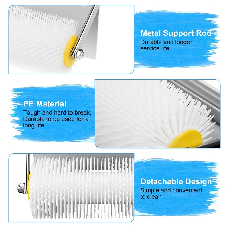 Vent Roller with Splash Guard, Spike Roller, Spiked Screed Composite