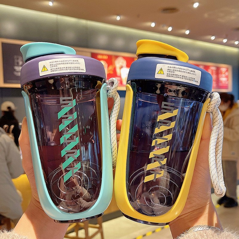 590ml Fitness Sport Water Bottle Leakproof Shaker Cup Drinking Bottle
