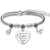 JETTOP Daughter Gifts from Mum Dad Daughter Bracelet Gifts for