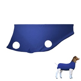 FUZIDDN Spandex Goat Tube for Show Goats - Show Livestock Supplies: Goat Covers & Blankets Rich in Color (Medium, Large) (Blue, Medium)