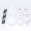 Fanmitrk Toilet Seat Fittings-Toilet Seat Plastic Accessories,Replacement Accessories for Most