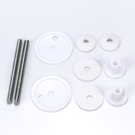 Fanmitrk Toilet Seat Fittings-Toilet Seat Plastic Accessories,Replacement Accessories for Most Seat Hinges(XHJPART)