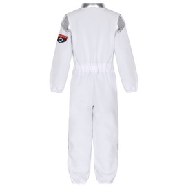 Astronaut Costume Children's Space Costume Spaceman Space Suit Spaceman Jumpsuit Outfit with Astronaut Helmet Astronaut Gloves for Boys Girls Carnival Theme Party Jumpsuit 031-120