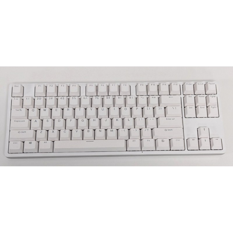 Drop ENTR Mechanical Tenleyless Keyboard, Anodized Aluminum Case, Silver/White