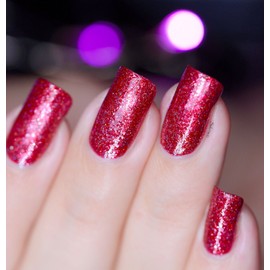 ILNP Cherry Luxe - Rich Red Holographic Nail Polish
