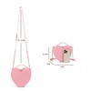 lola mae Heart Shape Satchel Crossbody Purse for women Zip