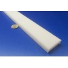 HDPE White Bar 1/2" Thick x 1.50" Wide x 24"