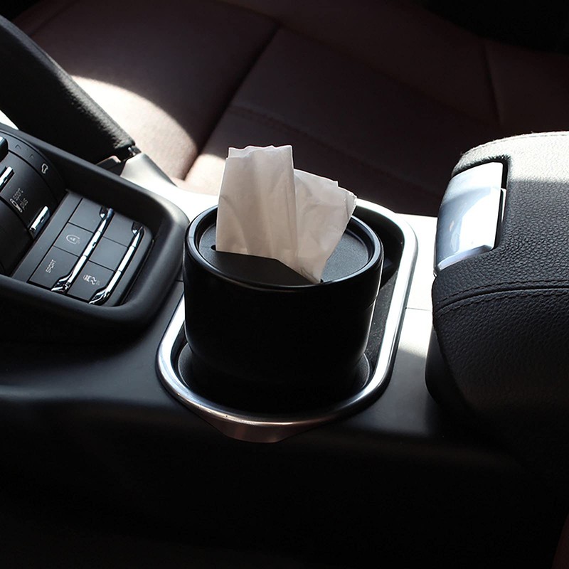 BANCHELLE Car Change Holder with Lid Automotive Plastic Garbage Cans