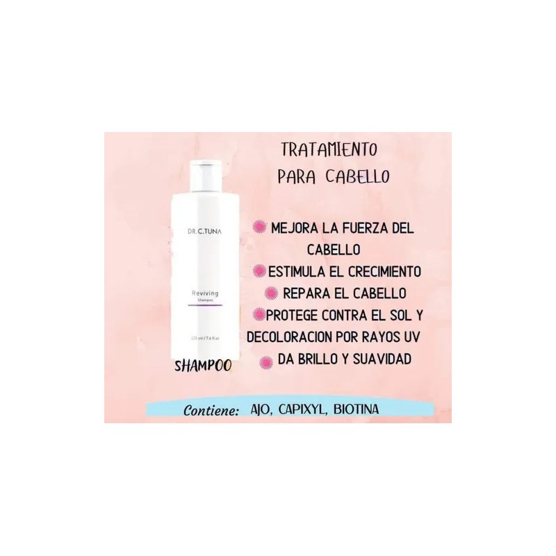 2 Shampoo Reviving Farmasi , Anticaida Dr C Tuna 225ml