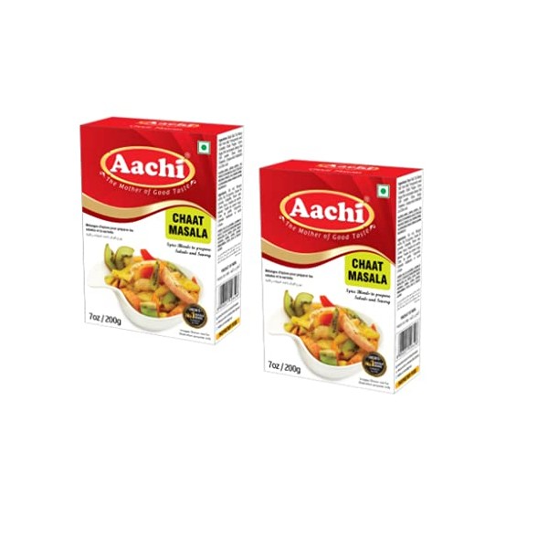 AACHI Chaat Masala 200 GMS -TWIN PACK - PACK OF 2 ( 200 GMS X 2 )